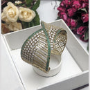 SNERA Stylish American Diamond Openable Statement Bracelet