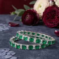 SNERA American Daimond Designer Bangles Set