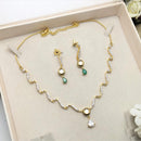  SNERA American Diamond Party Wear Necklace Set  