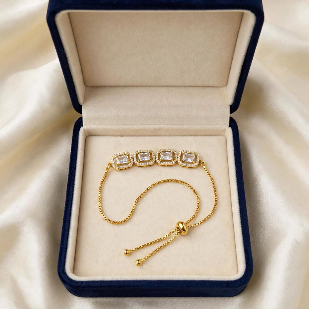 SNERA Glamorous American Diamond Party Wear Bracelet