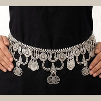 SNERA Designer Oxidised Plated Waist Belt Kamarband