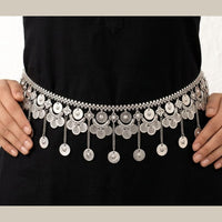 SNERA Designer Oxidised Plated Waist Belt Kamarband