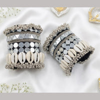SNERA Glamorous Mirror And Shell Bracelet