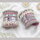 SNERA Glamorous Mirror And Shell Bracelet