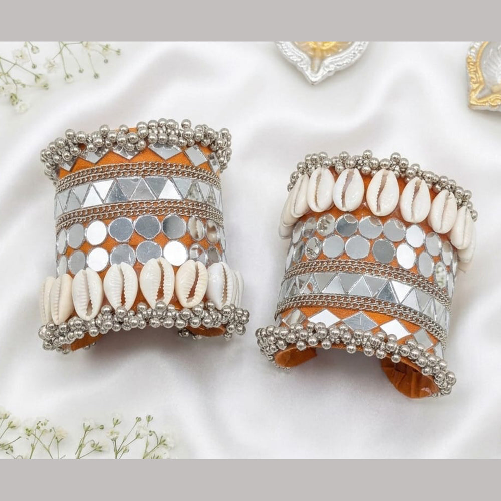 SNERA Glamorous Mirror And Shell Bracelet