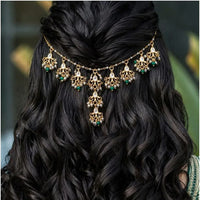 SNERA Delicate Pota Stone And Pearl Hair Accessories For Women