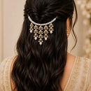 SNERA Delicate Pota Stone And Pearl Hair Accessories For Women