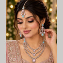 SNERA Ethnic Pota Stone Multi Layer Necklace Set