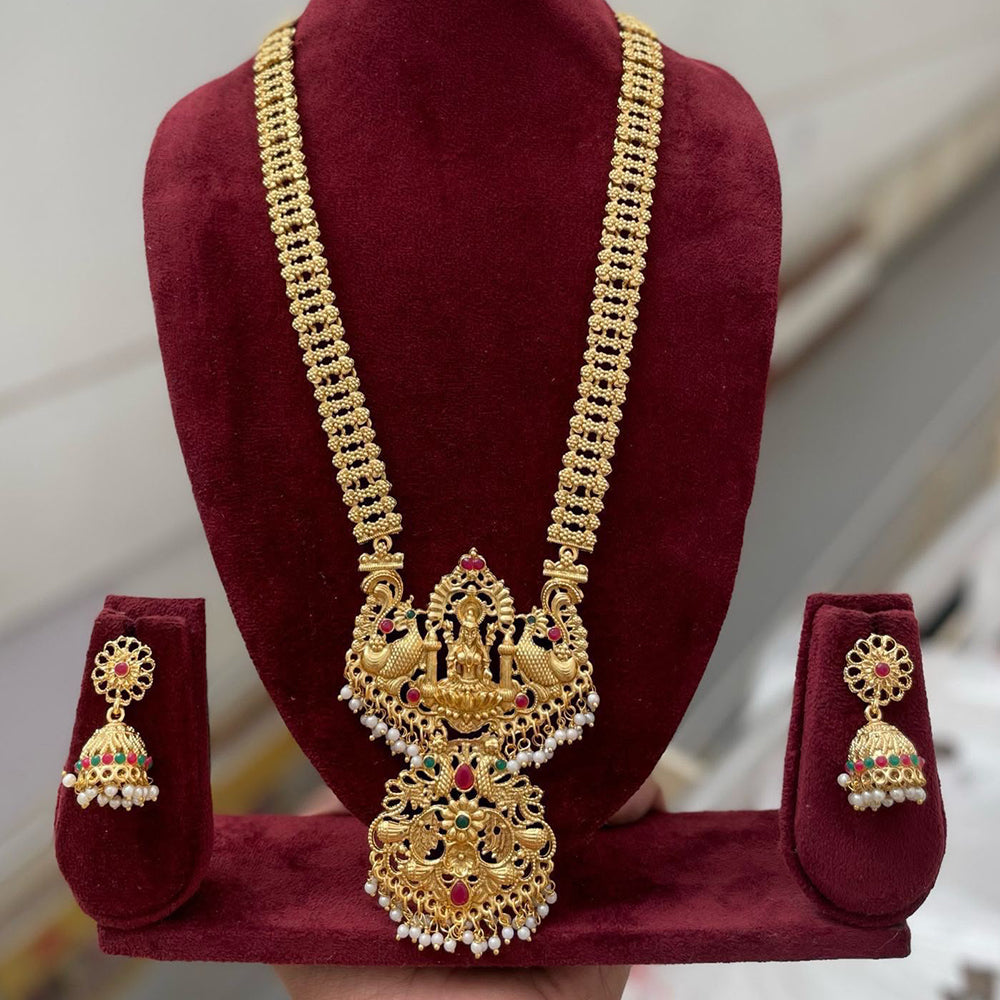 SNERA Timeless Pota Stone And Beads Temple Long Necklace Set