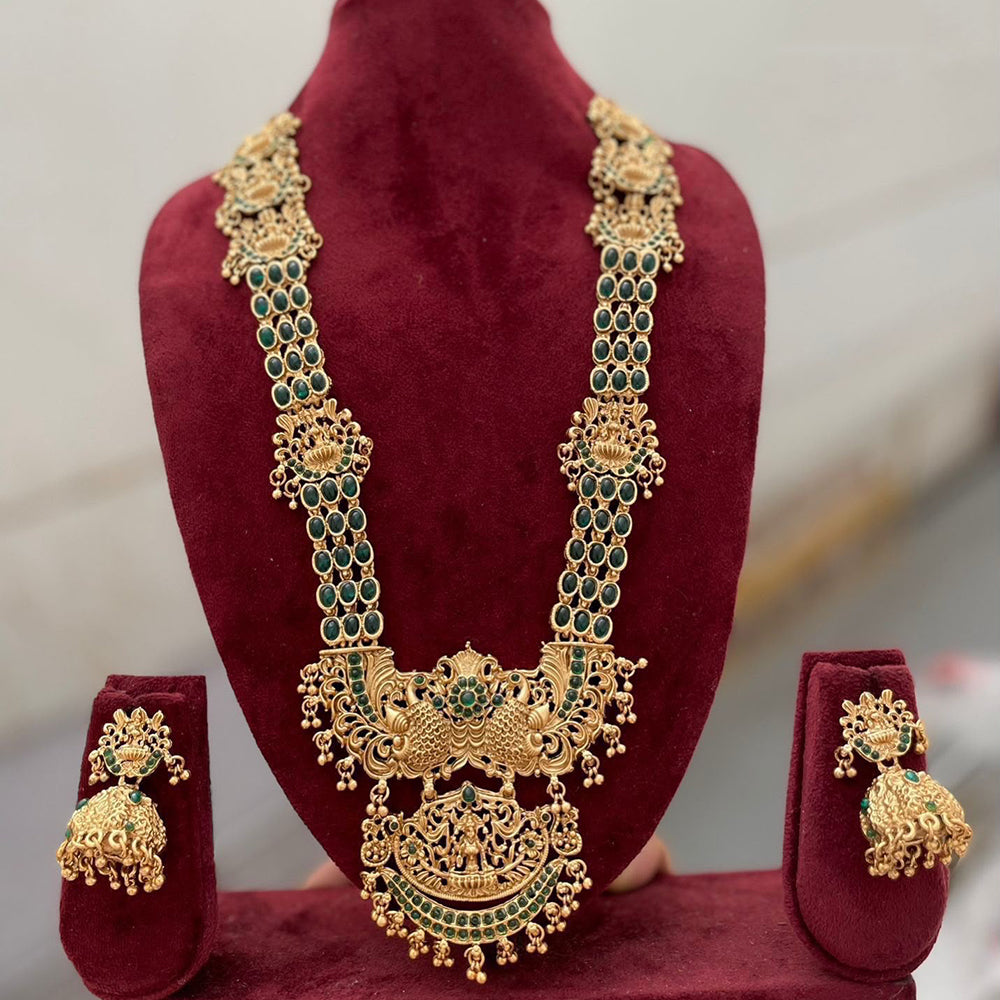 SNERA Timeless Pota Stone And Beads Temple Long Necklace Set
