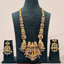 SNERA Timeless Pota Stone And Beads Temple Long Necklace Set