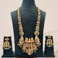 SNERA Timeless Pota Stone And Beads Temple Long Necklace Set