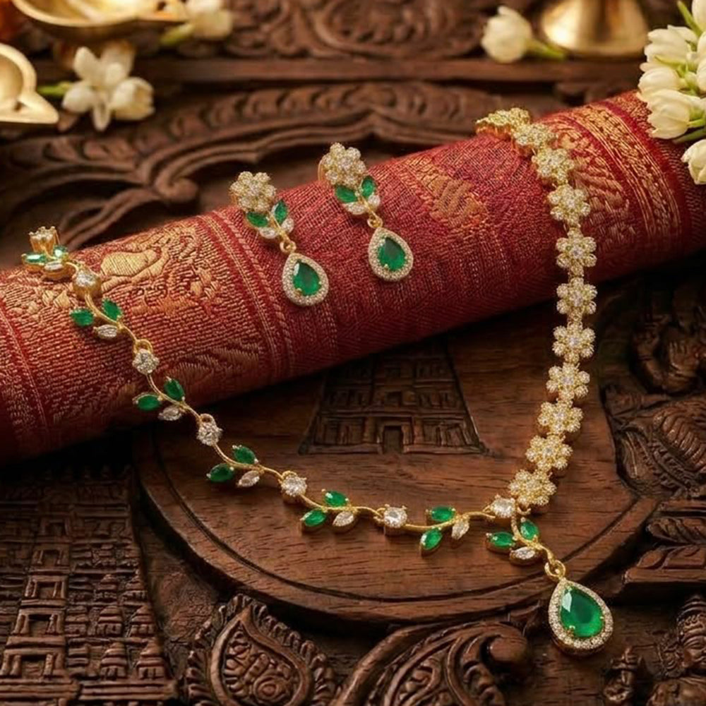 SNERA Elegant Crystal Stone Necklace Set Women