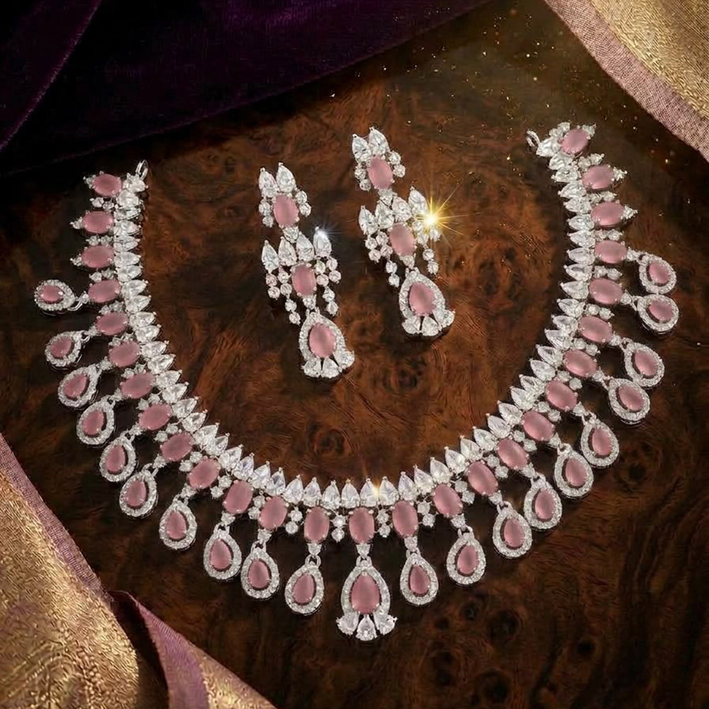 SNERA Designer American Daimond Necklace Set