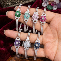 SNERA Glamorous American Diamond Party Wear Bracelet