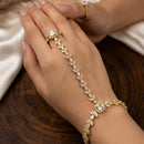 SNERA Elegant American Diamond Hath Panja for Women