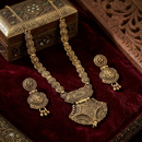 Urthn South Indian Style Antique Gold Plated Pearl Necklace Set  (Pack of 6)