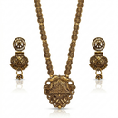 Urthn South Indian Style Antique Gold Plated Pearl Necklace Set  (Pack of 6)