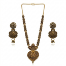 Urthn South Indian Style Antique Gold Plated Pearl Necklace Set  (Pack of 6)