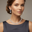 Darshana Jewels Premium Austrian Stone Necklace Set for Women  (Set of 3)
