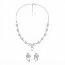 Darshana Jewels Elegant Austrian Stone Party Wear Necklace Set (Set of 3)