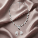 Darshana Jewels Elegant Austrian Stone Party Wear Necklace Set (Set of 3)