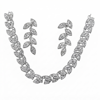 Darshana Jewels Radiant Austrian Stone Fashion Necklace Set (Set of 3)