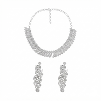Darshana Jewels Designer Austrian Stone Statement Necklace Set (Set of 3)
