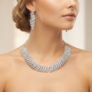 Darshana Jewels Designer Austrian Stone Statement Necklace Set (Set of 3)