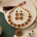 Urthn Beautiful Crystal & Austrian Stone Jewellery Set for Women Festive & Special Occasions