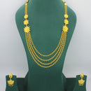 Mahavir Gold Plated Multi Layer Long Necklace Set