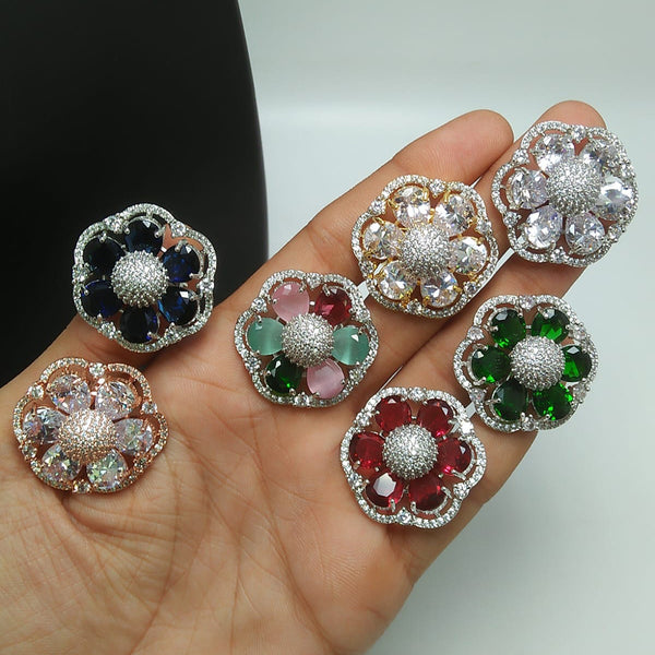 Everlasting Quality Jewels AD Stone Finger Ring (1 Ring)