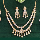 Everlasting Quality Jewels Gold Plated American Diamond Necklace Set