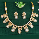 Everlasting Quality Jewels Gold Plated Polki Kundan Necklace Set