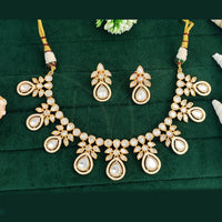 Everlasting Quality Jewels Gold Plated Polki Kundan Necklace Set