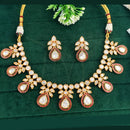 Everlasting Quality Jewels Gold Plated Polki Kundan Necklace Set