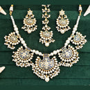 Everlasting Quality Jewels Gold Plated Kundan And Meenakari Necklace Set
