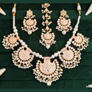 Everlasting Quality Jewels Gold Plated Kundan And Meenakari Necklace Set
