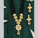 Everlasting Quality Jewels Gold Plated Kundan And Meenakari Necklace Set