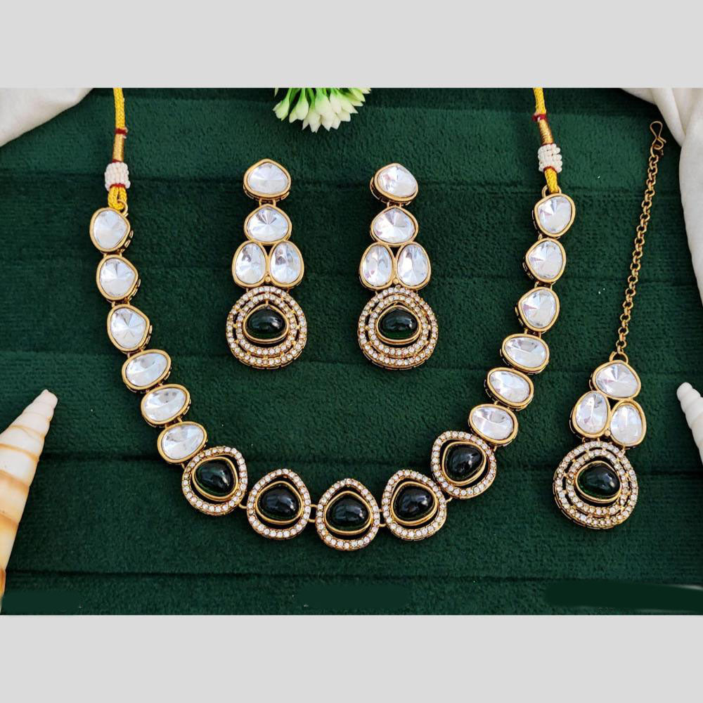 Everlasting Quality Jewels Gold Plated Crytsal And Austrain Stone Neckalce Set