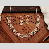 Everlasting Quality Jewels Gold Plated Pota And Austrain Stone Necklace Set