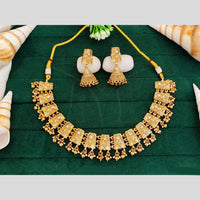 Everlasting Quality Jewels Gold Plated Pota Stone Necklace Set