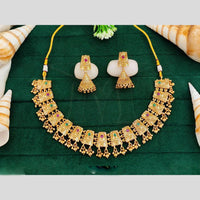Everlasting Quality Jewels Gold Plated Pota Stone Necklace Set
