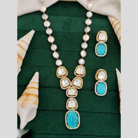 Everlasting Quality Jewels Gold Plated Crystal And Austrain Stone Long Necklace Set