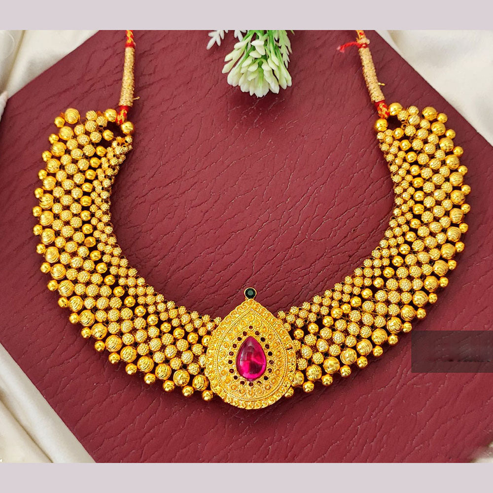 Everlasting Quality Jewels Gold Plated Pota Stone Necklace