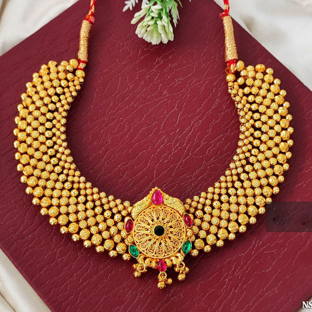 Everlasting Quality Jewels Gold Plated Pota Stone Necklace