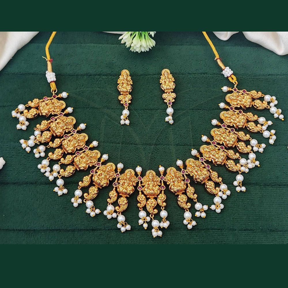 Everlasting Quality Jewels Gold Plated Pota Stone Necklace