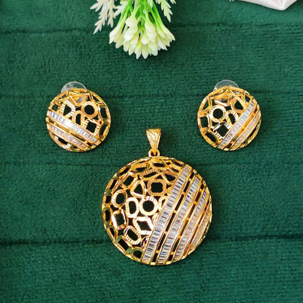 Everlasting Quality Jewels Gold Plated Pendant Set
