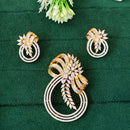 Everlasting Quality Jewels Gold Plated Austrian Stone Pendant Set