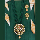 Everlasting Quality Jewels Gold Plated Kundan And Pearl Necklace Set 
